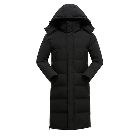 Damen Langer Steppjacke Mit Kapuze Verdickte Warme Winterparka Winddicht Casual Einfarbig Glänzende Oberbekleidung Über Das Knie