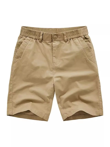 Pantalones Cortos Cargo Casual para Hombre Algodón Verano Corte Recto Holgado Transpirable Pantalones de Cinco Puntos Moda