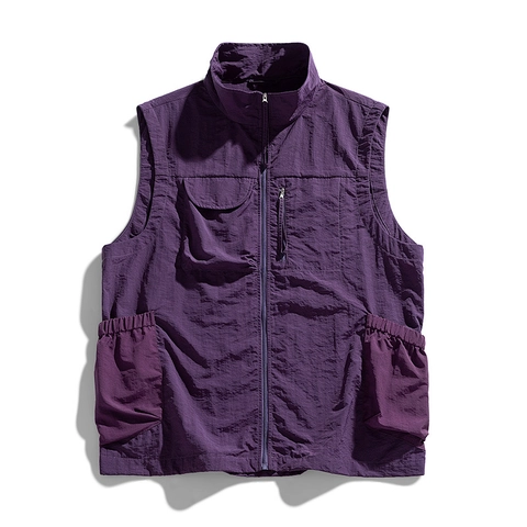 Gilet Tactique Utilitaire pour Femmes Imperméable Poches Multiples Techwear Veste sans Manches pour Camping Randonnée Haut