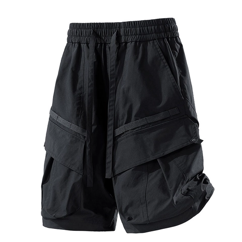 Pantaloncini Cargo Techwear da Uomo Multi-Tasca Impermeabili Asciugatura Rapida Leggeri Estivi Outdoor Casual Tactical Larghi