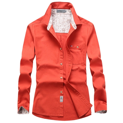Men's Casual Long Sleeve Shirt Cotton Hemp Blend Solid Color Top With Paisley Lining Pocket Comfortable Button Down Shirt