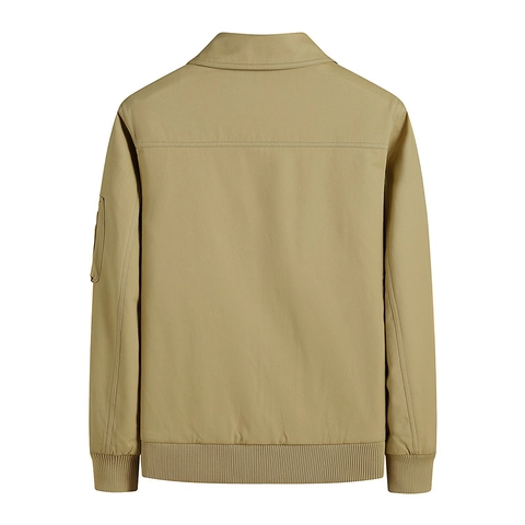 Men's Cargo Jacket Pure Cotton Washed Lapel Workwear Casual Bomber Coat With Multi Pockets For Spring Autumn Outdoor Fashion Outwear