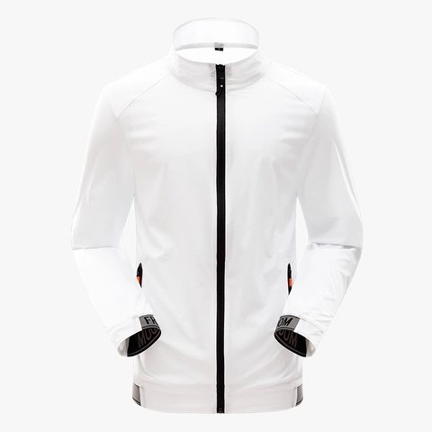 Veste de Protection Solaire pour Hommes UPF 50 Plus Légère Respirante Coupe-Vent Sport de Plein Air Course Séchage Rapide Fin