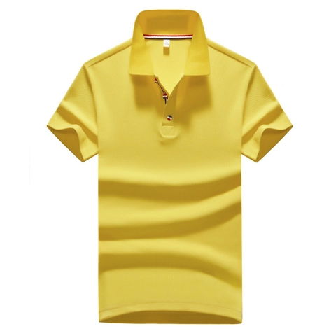 Polo Casual de Manga Corta para Hombre de Poliéster Transpirable con Cuello Mao Color Sólido Top Deportivo de Verano