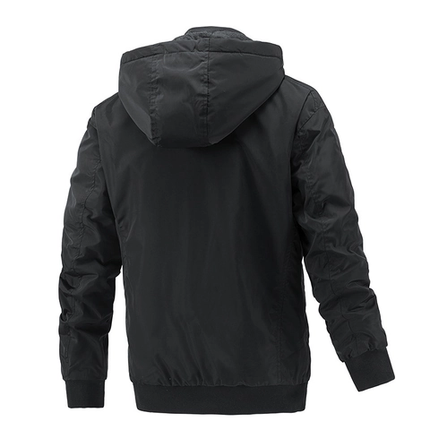 Chaqueta con Capucha para Hombre Cortaviento Poliéster Casual Aire Libre Moda Abrigo con Cremallera Para Uso Diario Primavera Otoño