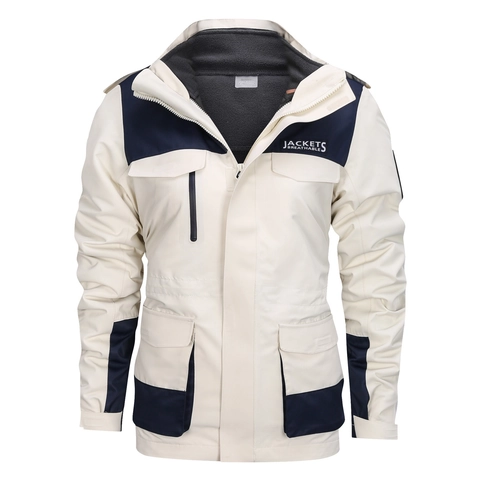 Giacca Outdoor Con Cappuccio Patchwork Uomo Donna Impermeabile Antivento Cappotto Invernale Caldo Con Fodera In Pile Rimovibile