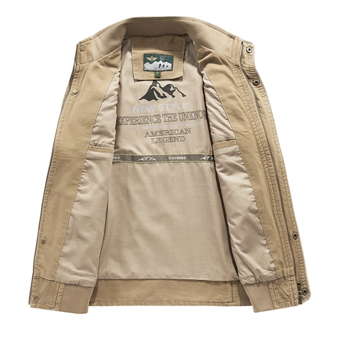 Chaleco Cargo Para Hombre Al Aire Libre Con Múltiples Bolsillos 100% Algodón Cuello Alto Cremallera Casual Fotografía Pesca Chaleco