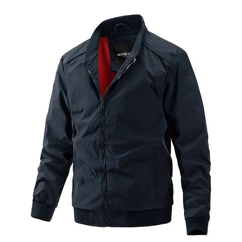 Chaqueta Bomber Ligera para Hombre Resistente al Viento Cuello Alto Abrigo Casual Ropa de Abrigo para Primavera Otoño Slim Fit Chaqueta con Cremallera y Forro de Malla