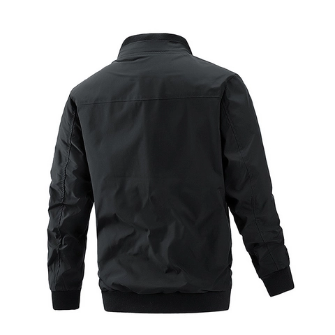 Giacca Bomber Casual da Uomo Leggera Collo Alto Antivento Giacca a Vento Cappotto Con Cerniera Outwear per Primavera Autunno