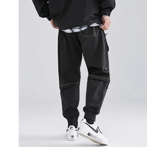 Ανδρικά Techwear Παντελόνια Cargo Πολλές Τσέπες Streetwear Joggers Πολυεστερικό Ύφασμα Αντιτιθέμενη Ραφή Casual Παντελόνι Εξωτερικού Χώρου