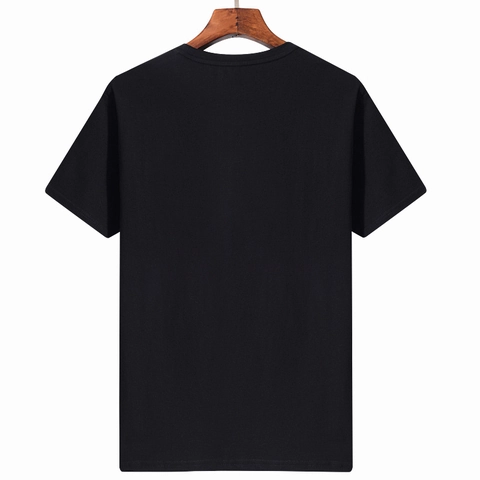 Men Casual Short Sleeve Cotton T-Shirt Breathable Round Neck Solid Color Minimalist Pullover Basic Tee Top For Adult Male Summer