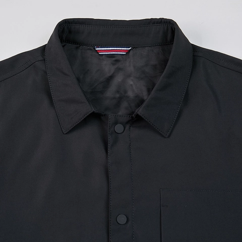Giacca da Uomo Casual Business in Poliestere a Camicia Collo a Revers Chiusura con Bottoni a Pressione Capo Spalla Con Tasca Singola