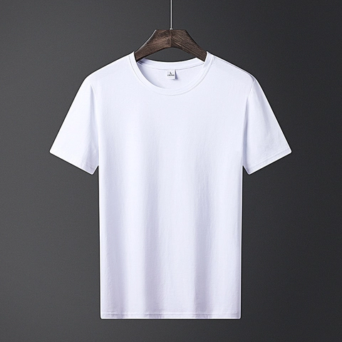 Herren Basic Baumwollmischung T-Shirt Rundhalsausschnitt Kurzarm Atmungsaktiv Weich Lässig Slim Fit Top Für Den Alltag