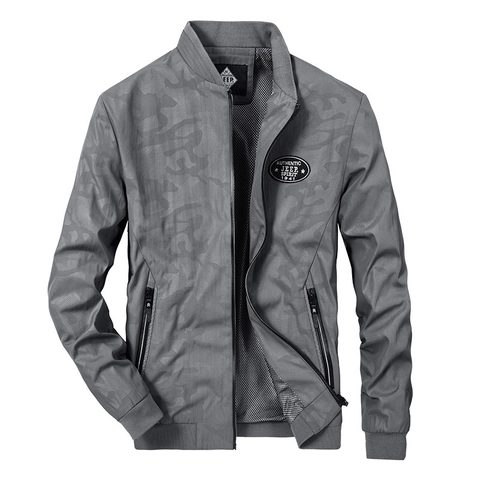 Giacca a Vento Casual da Uomo Colletto alla Coreana Leggera Outdoor Sportiva Cappotto con Cerniera Fodera in Rete Traspirante