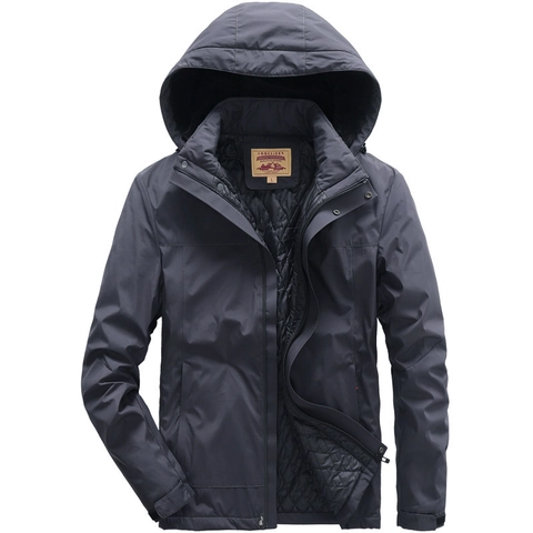 Giacca Imbottita Invernale da Uomo con Cappuccio Spessa Calda Cappotto Antivento Outdoor Casual Abbigliamento per Uomini