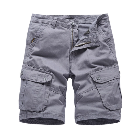 Herren Japanische Cargo Shorts Baumwolle Mehrfachtaschen Casual Sommer Gerade Hose Für Outdoor Sport Arbeitskleidung