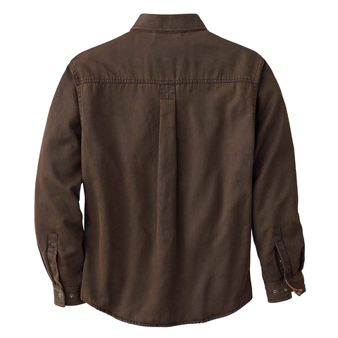 Herren Schwere Baumwoll-Canvas Workwear Jacke Vintage Kariert Gefüttert Langarm Knopfleiste Mantel Multi Tasche Casual Outdoor Oberbekleidung