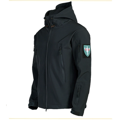 Heren Tactische Softshell Assault Jacket Winddicht Waterdicht Fleece Gevoerd Met Capuchon Outdoor Militaire Stijl Training Jacket Multi Pocket Wandelen Windbreaker