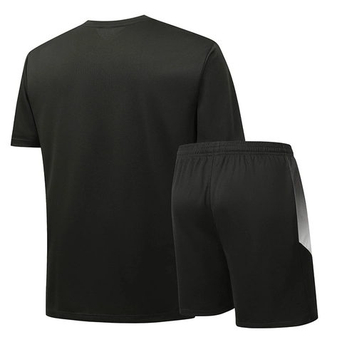 Herren Sportbekleidung T-Shirt Und Shorts Schnelltrocknend Fitness Laufkleidung Farbverlauf Reflektierend Sport Outfit Für Sommer Training