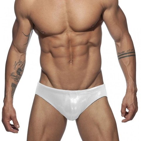 Costume da Bagno Uomo Sexy Lucentezza Metallizzata Vita Bassa Scintillante per Fitness Bodybuilding Uomo Pantaloncini da Spiaggia