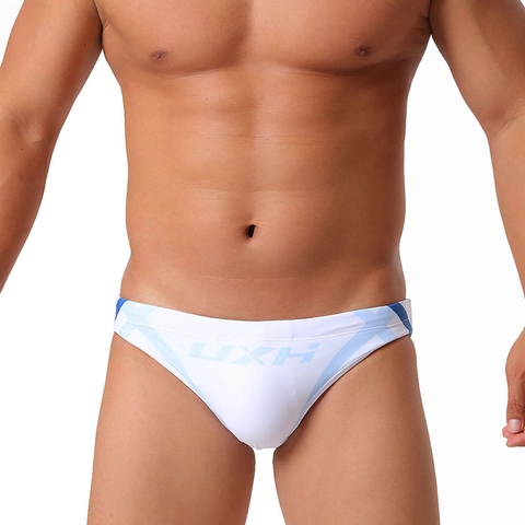 Slips de Bain Sexy pour Hommes Bloc de Couleur Séchage Rapide Taille Basse pour Plage Piscine Sport Entraînement Maillots de Bain