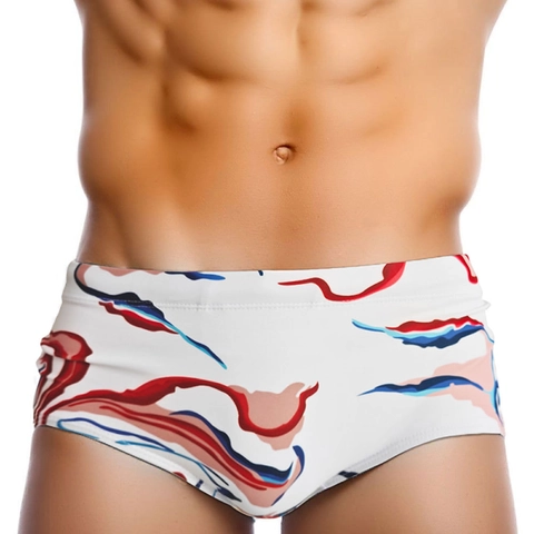 Herren Schnelltrocknende Badehose Digitaldruck Abstraktes Muster Atmungsaktive Elastische Boardshorts Für Strand Schwimmbad