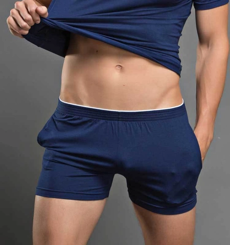 Herren 80er Garnfeinheit Modal Boxershorts Weiche Atmungsaktive Schlafhose Mit Elastischem Bund Und Seitentaschen Casual Home Wear Shorts