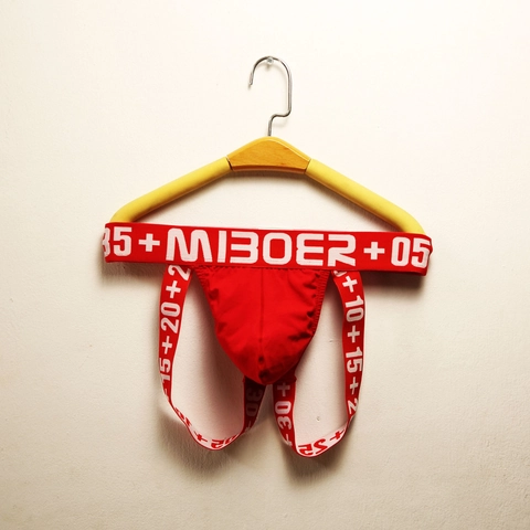 Jockstrap en Mélange de Coton pour Hommes Taille Basse Sous-vêtements de Sport Large Bande Élastique Soutien Sportif Respirant Sexy