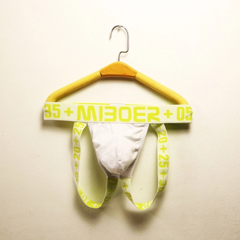 Jockstrap en Mélange de Coton pour Hommes Taille Basse Sous-vêtements de Sport Large Bande Élastique Soutien Sportif Respirant Sexy