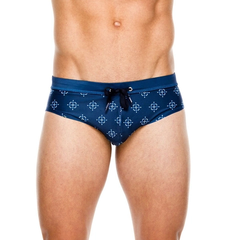 Herren Low Rise Geometrischer Druck Badehose Kordelzug Elastisch Schnelltrocknend Schwimmhose Für Strand Pool Sport Herren Bademode