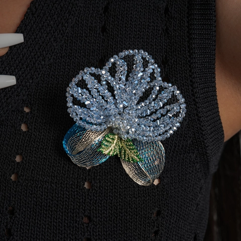 Retro Flower Brooch For Women Elegant Vintage Fabric Floral Corsage High-End Clothing Accessories Lady Decorative Pin Gift