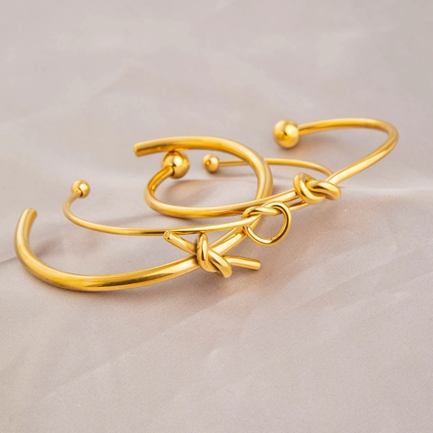 Dames Roestvrij Staal Knoop Open Armring Verguld Strass Hart Madeliefje Armband Mode Sieraden Valentijnsdag Cadeau