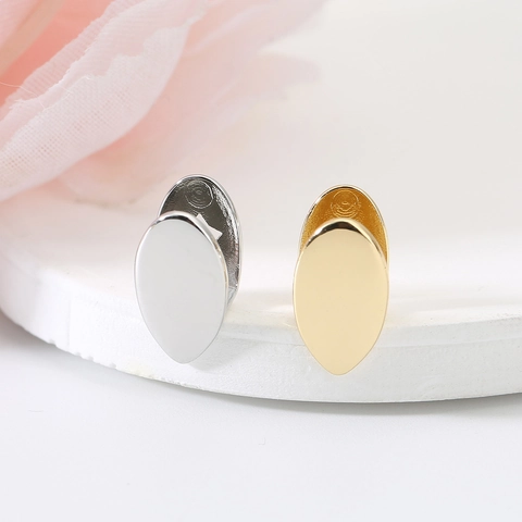 Hip Hop Single Gladde Tand Grill Goud Zilver Verguld Koper Geometrische Tandheelkundige Cap Grillz Sieraden Voor Feest Unisex