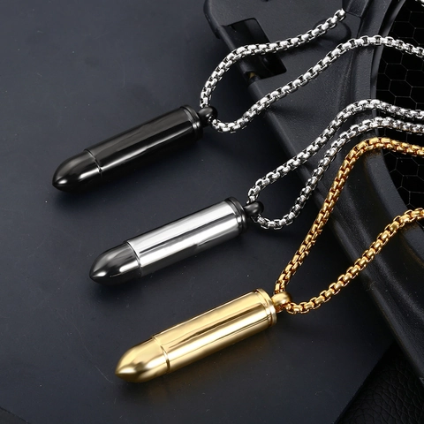 Collier Pendentif Balle Ouvrable en Acier Inoxydable Pendentif Urne Funéraire Mémorial Bouteille de Parfum pour Hommes Femmes