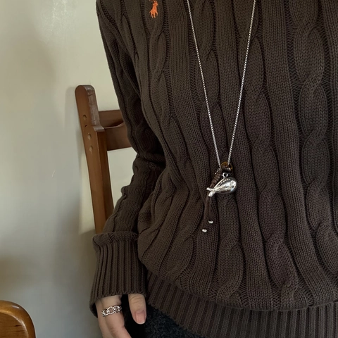 Vintage Böhmische Lange Halskette Mit Anhängern Legierung Tigerauge Stein Fisch Wassertropfen Quasten毛衣链 Damen Schmuck Geschenk