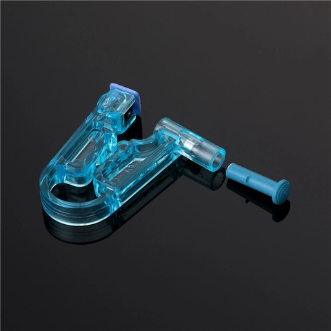 Professionele Wegwerp Steriele Oorpiercer Gun Unit Pijnloos Veiligheid Oorpiercing Tool Met Ingebouwde Roestvrijstalen Knop