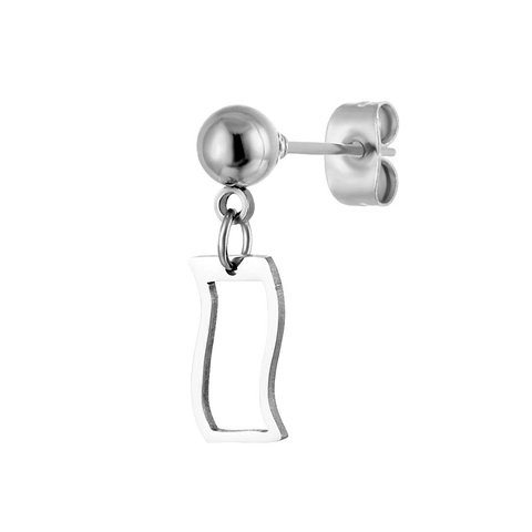 Koreanische Minimalistische Edelstahl Ohrstecker Für Herren Damen Geometrische Hängende Ohrringe Herz Kreuz Blatt Schlüssel Infinity Schmuck