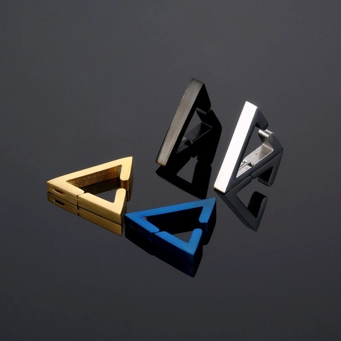 Punk Edelstahl Dreieck Ohrclips Für Herren Damen Minimalistisch Hip Hop Geometrische Ohrknochenclip Schmuck Ohne Piercing