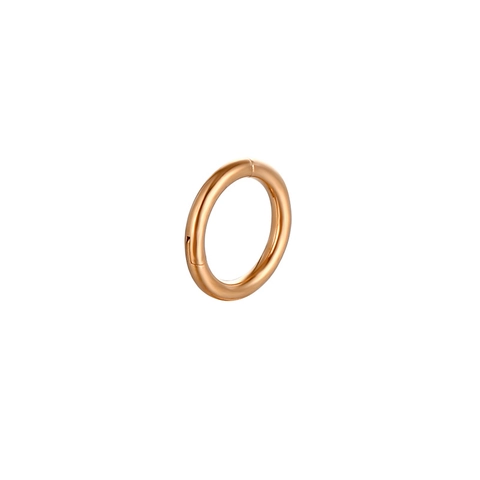 Minimalista Anello al Naso Senza Cuciture in Acciaio Inossidabile 316L Clicker a Segmento con Cerniera per Uomo Donna Gioielli