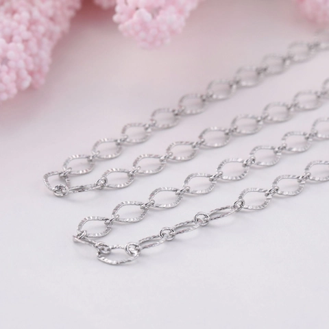 Copper Hollow Geometric Rhombus Glasses Chain Anti-Slip Mask Lanyard For Women Sunglasses Neck Strap Holder Rose Gold Silver