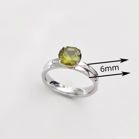 Anillo de Acero Inoxidable con Piedra de Nacimiento Zirconia Redonda de Colores Anillo Facetado Joyería Regalo de Cumpleaños