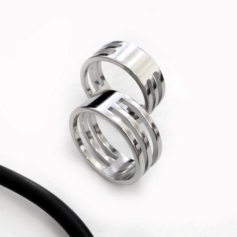 Minimalistischer Sprungring Öffner Aus Edelstahl DIY Schmuckherstellung Werkzeug Hohler Geometrischer Fingerhut Ring Für Handgefertigtes Zubehör