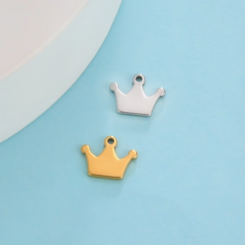 Stainless Steel DIY Jewelry Making Pendants Charms Planet Crown Star Rabbit Squirrel Flower Yoga Skull Cross For Necklace Bracelet Accessories Gold Silver