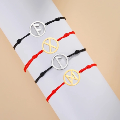 Nordische Rune Edelstahl Geflochtenes Seil Armband Für Herren Damen Verstellbare Schnur Charm Armband Wikinger Odin Schmuck Geschenk