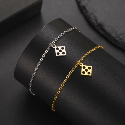 Minimalist 304 Stainless Steel Bracelet For Women Gold Silver Plated Heart Shell Starfish Clover Pendant Double Layer Chain Jewelry
