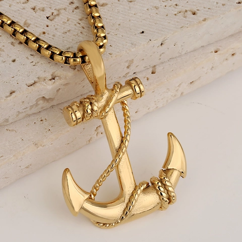 Ciondolo Ancora in Acciaio Inossidabile Punk Nave Pirata Per Uomo Donna Gioielli Nautici Regalo Solo Ciondolo Senza Catena