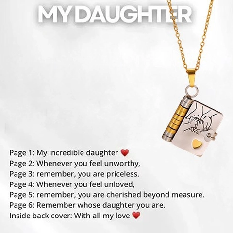 Collana con Medaglione a Libro Apribile in Acciaio Inossidabile Ciondolo a Cuore con Lettera Incisa per Famiglia Donna Gioielli