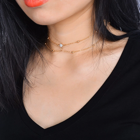 Sexy Alloy Rhinestone Body Chain For Women European Beach Vacation Chest Chain Tassel Pendant Jewelry Multi Layer Body Chain