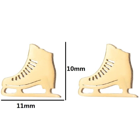 Vintage Edelstahl Sport Ohrstecker Für Damen Schlittschuhe Rugby Baseball Fußball Hockey MOM Minimalistischer Schmuck