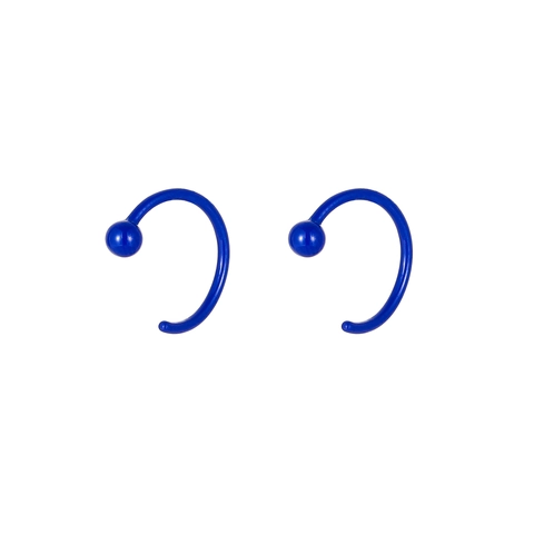 Bio-Ceramic C-Shaped Piercing Hypoallergenic Ceramic Post Cartilage Stud Earring Nose Lip Ring Women Men Body Jewelry